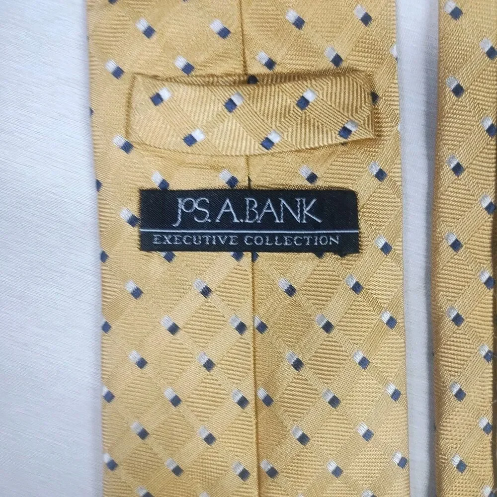 Jos. A. Bank Executive Collection Silk Tie Yellow Necktie